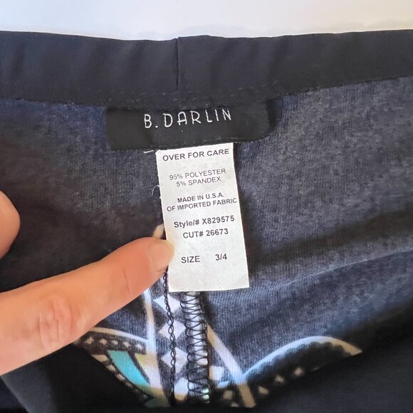 B. Darlin Black Halter Dress with Turquoise Beaded Neckline – Size 3/4 - Picture 8 of 8